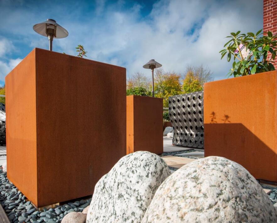 索县锈钢板花箱