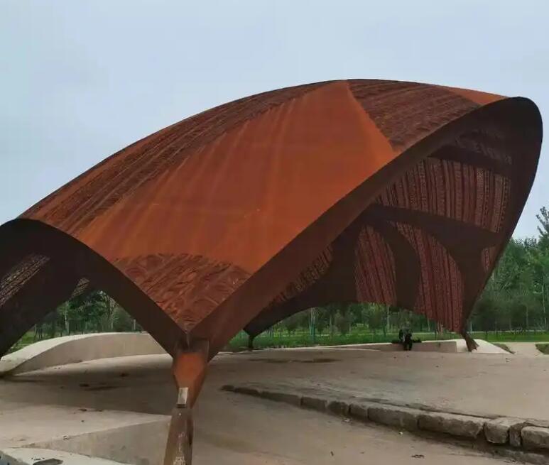 索县耐候钢幕墙案例